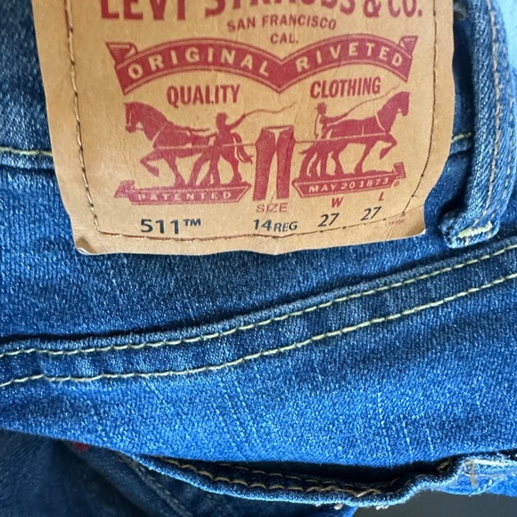 Levi's Blue Straight Jeans with Classic Style - Picture 4 of 5